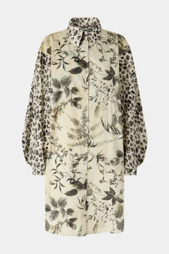 Abito Camicia Stampa Tropicale