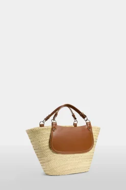 Borsa di Paglia Grande Marrone