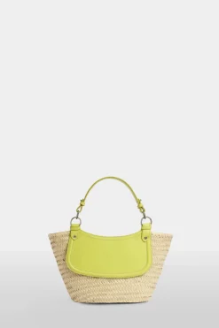 Borsa di Paglia Media Gialla