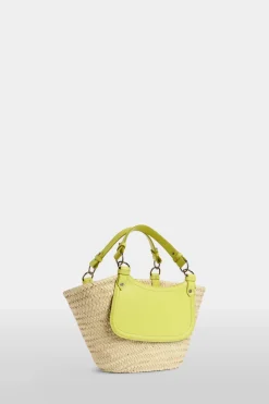 Borsa di Paglia Media Gialla