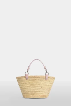 Borsa di Paglia Media Rosa