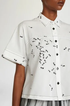 Camicia Corta Stampa Formiche