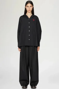 Camicia Cuore Spezzato Nera