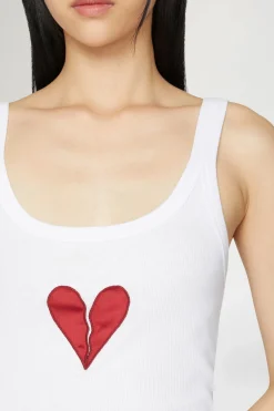 Canotta Cuore Spezzato Bianca