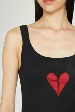 Canotta Cuore Spezzato Nera