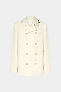 Cappotto Doppiopetto Crema