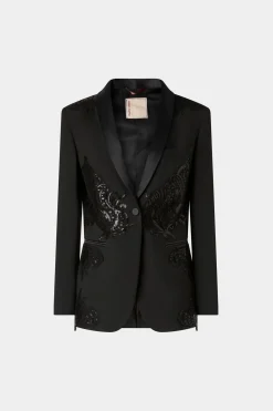 Giacca nera con paillettes