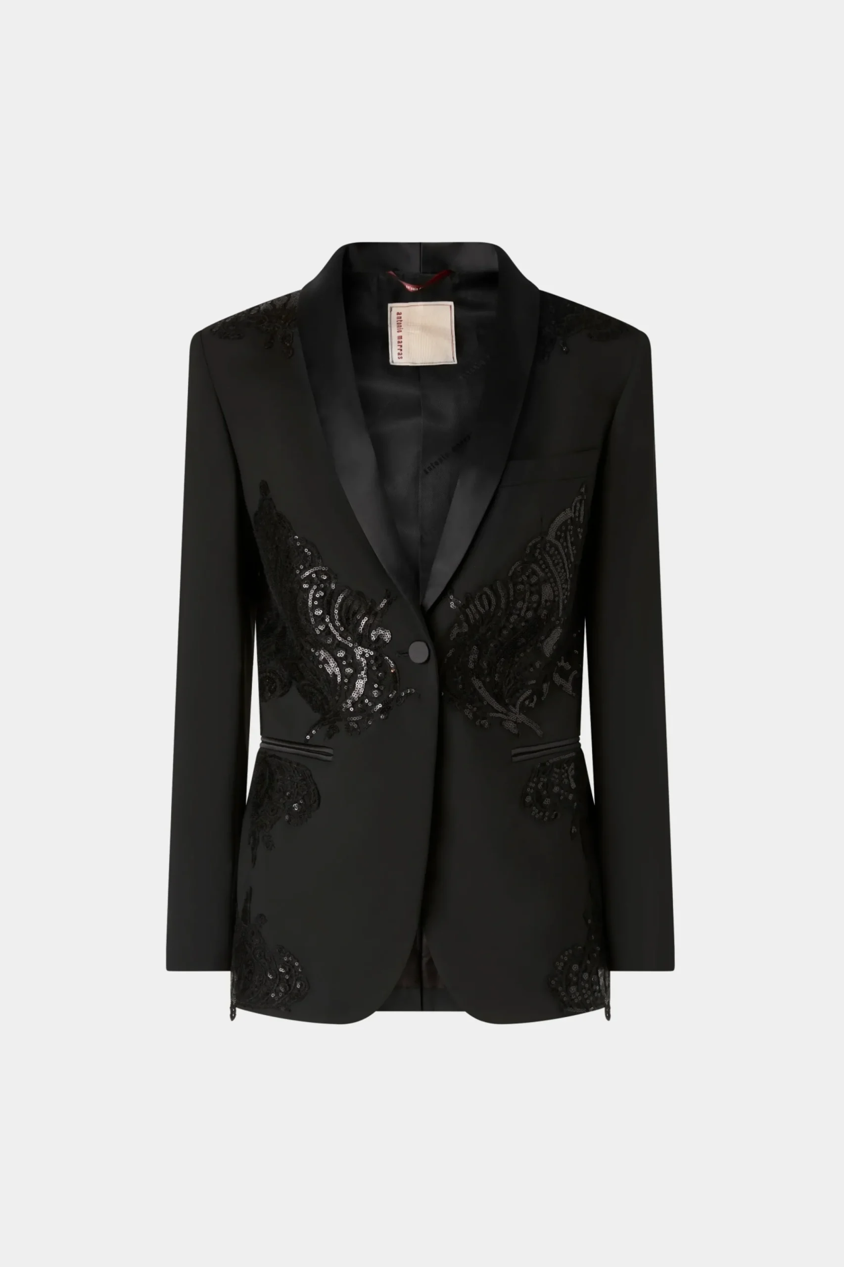 Giacca nera con paillettes