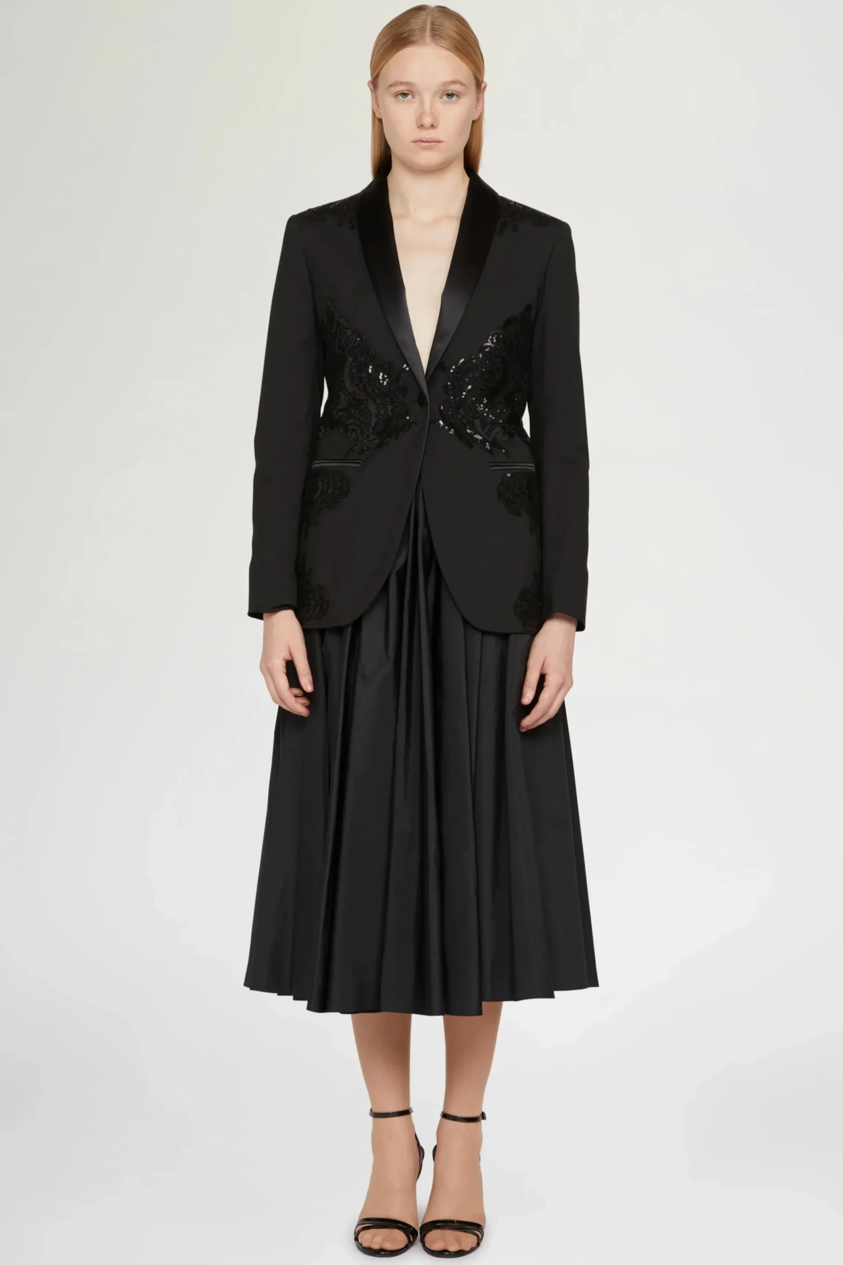 Giacca nera con paillettes