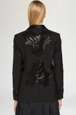 Giacca nera con paillettes