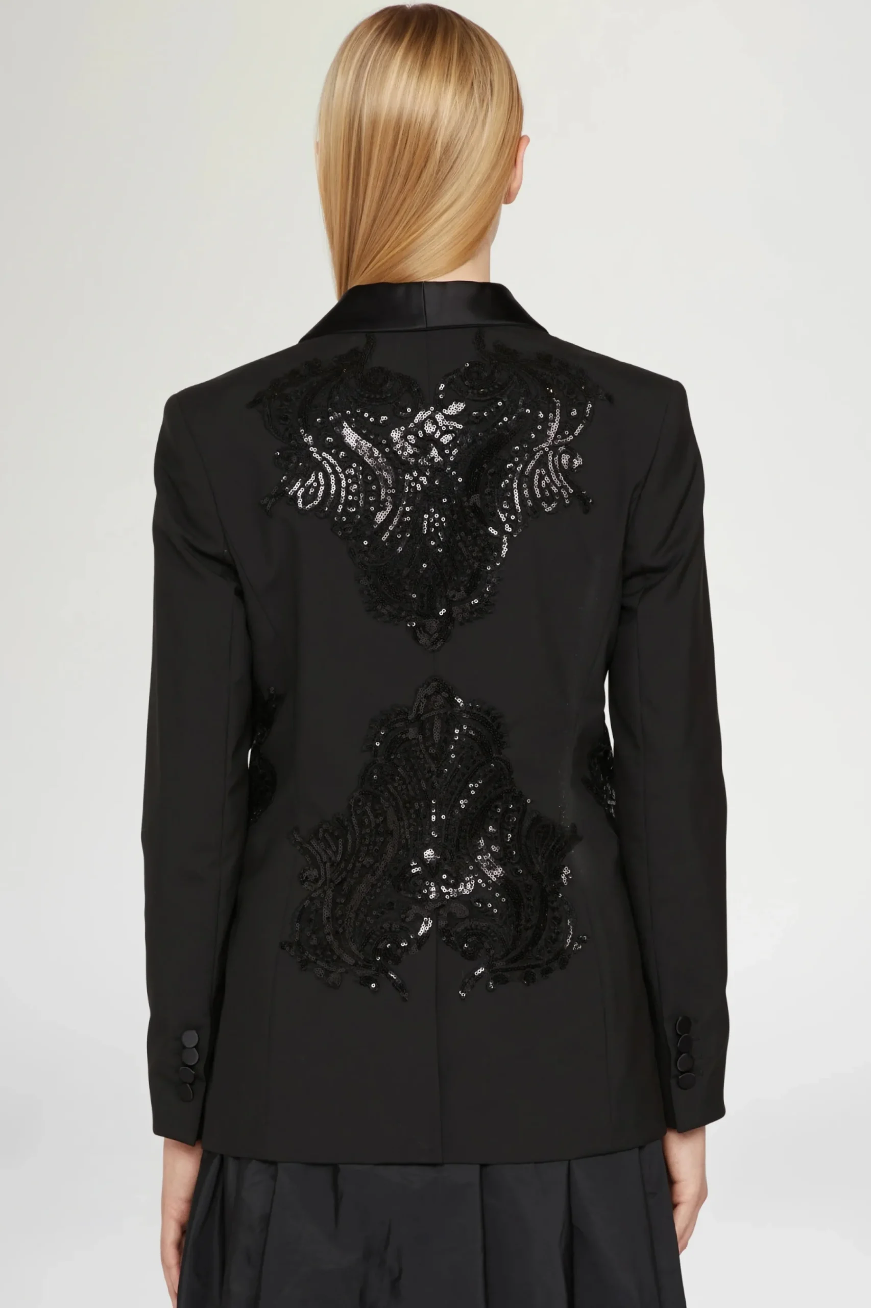 Giacca nera con paillettes
