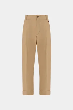 Pantaloni di Cotone Beige