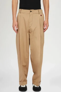Pantaloni di Cotone Beige