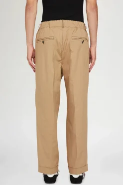 Pantaloni di Cotone Beige