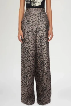 Pantaloni Palazzo Stampa Animalier