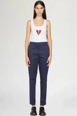 Pantaloni Slim Blu