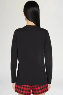 T-shirt Cuore Spezzato Lunga Nera