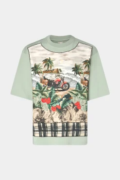 T-shirt in Cotone Verde