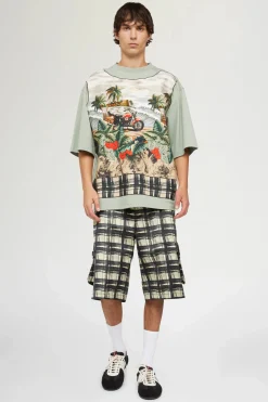 T-shirt in Cotone Verde