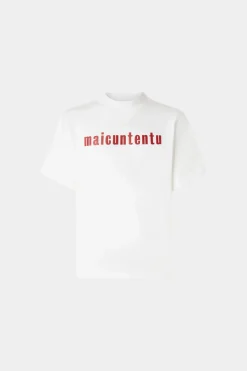 T-shirt Maicuntentu Bianca