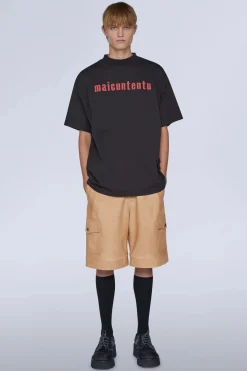 T-shirt Maicuntentu Nera