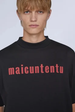 T-shirt Maicuntentu Nera