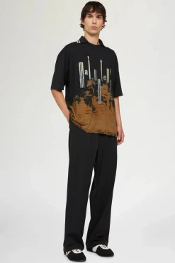 T-shirt Nera & Marrone Maicuntentu
